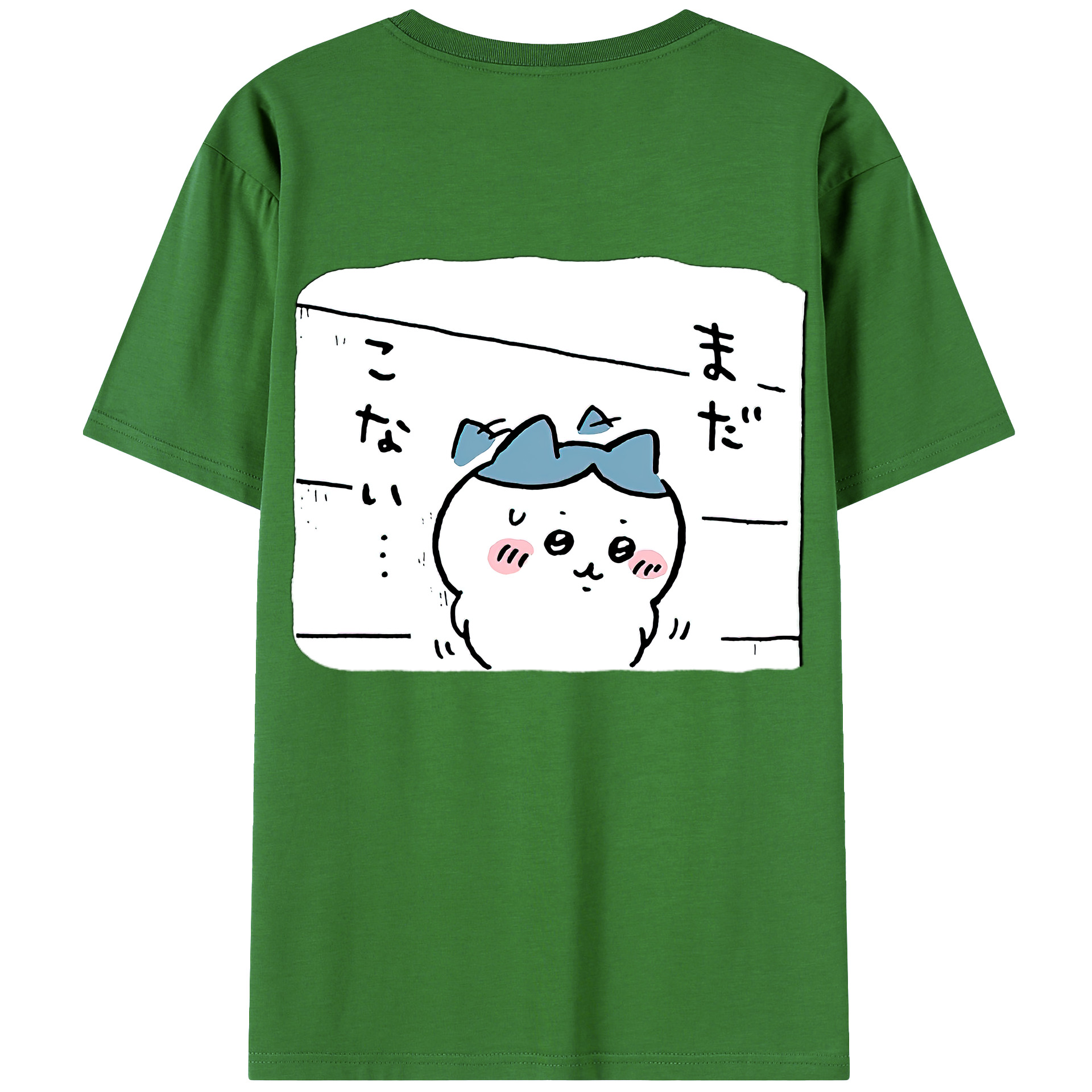 （画像用） ちいかわ ハチワレ Chii-kawa hachiware レディース半袖Tシャツ(バックプリント)
